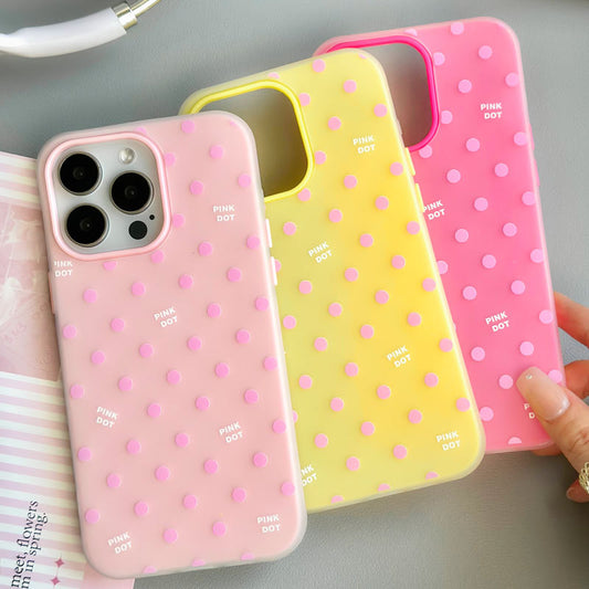 Zhitai iPhone 16 étui de téléphone est adapté pour Apple 13 12 polka dot 15 génération cheveux x femme 14promax peau sentir gelée